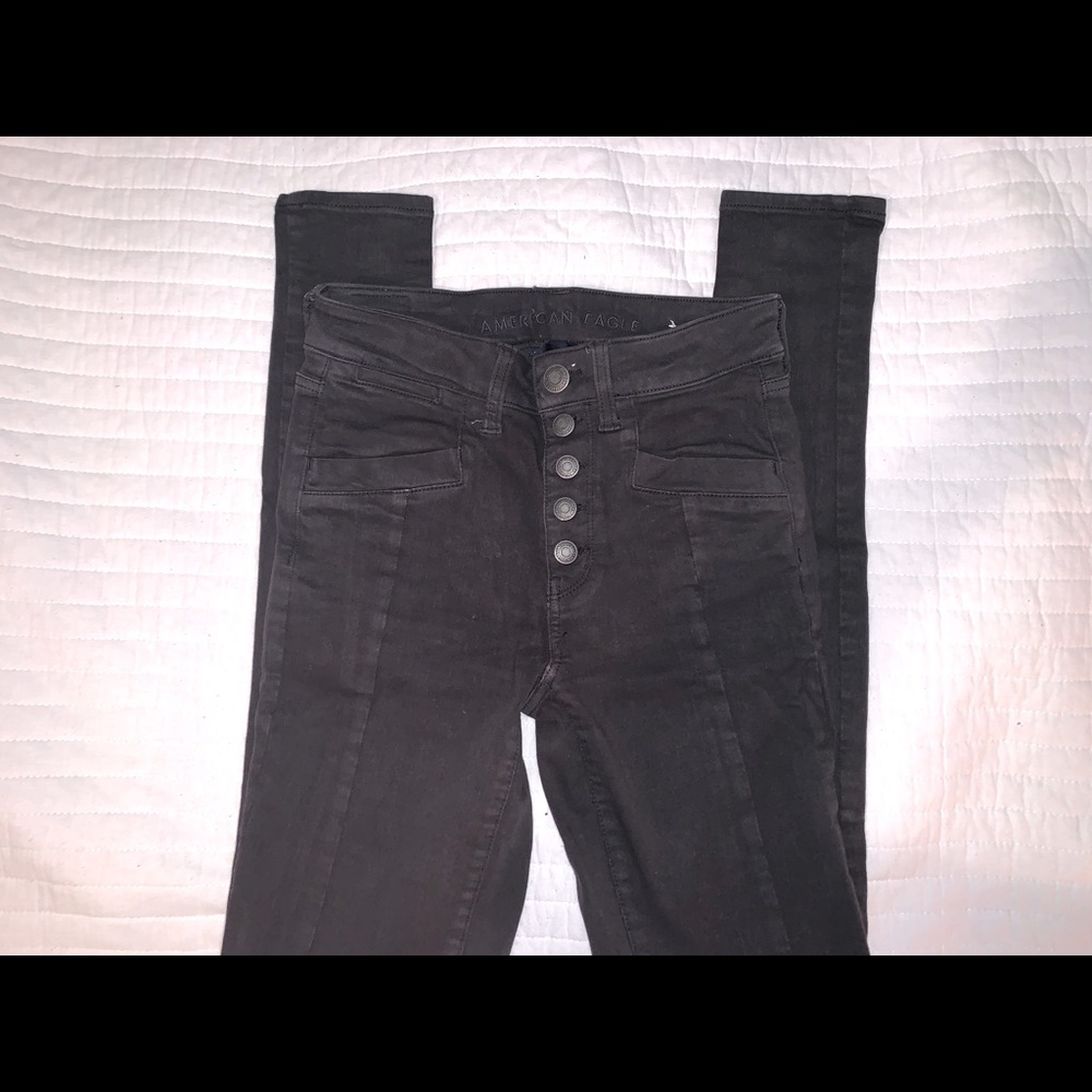 American Eagle Button Fly High rise Jegging